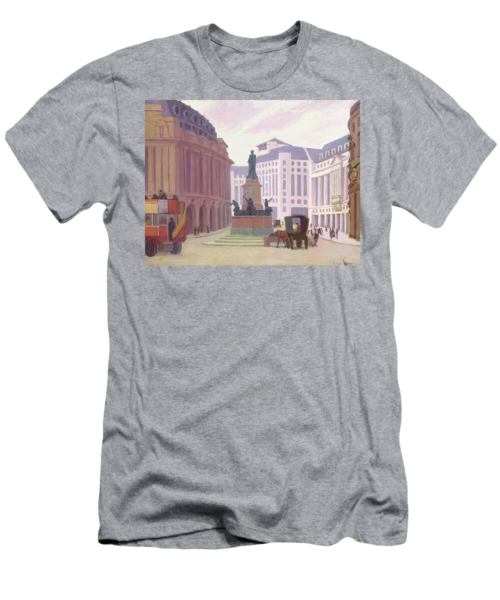 Aldwych T-Shirt featuring the painting Aldwych by Robert Bevan
