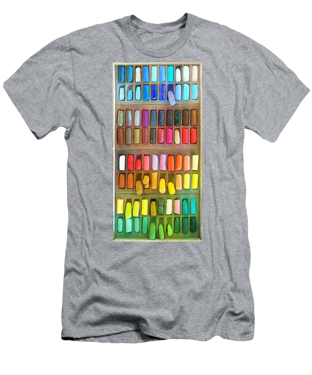 Pastel T-Shirt featuring the photograph Artists Rainbow by Frances Miller