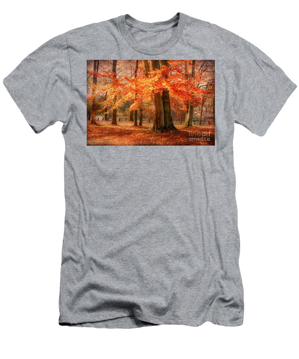 Autumn T-Shirt featuring the photograph autumn skirt I by Hannes Cmarits