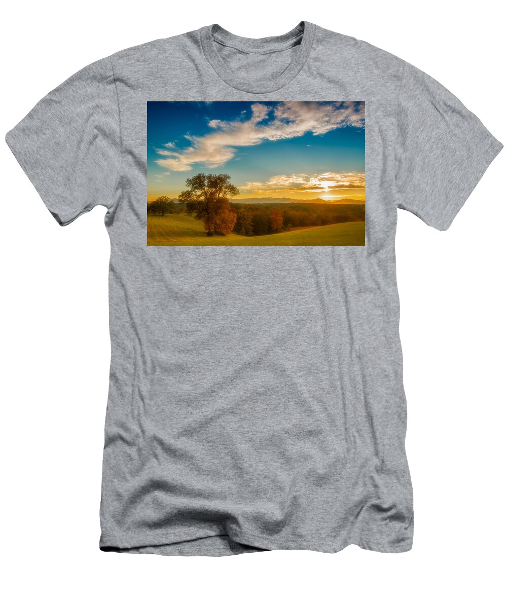 Asheville T-Shirt featuring the photograph Autumn Trees by Joye Ardyn Durham