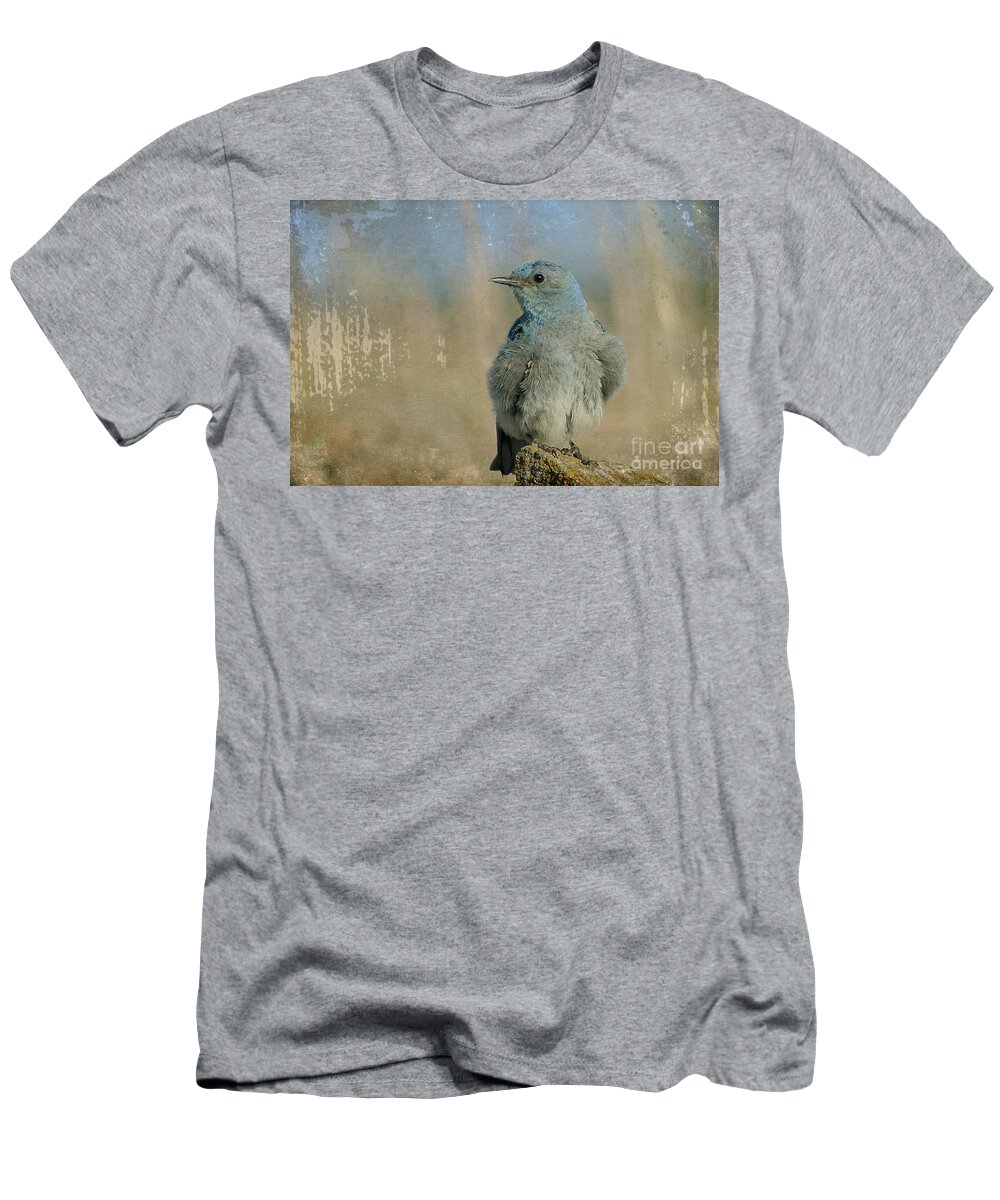 Bird T-Shirt featuring the photograph Blue Bird by Teresa Zieba