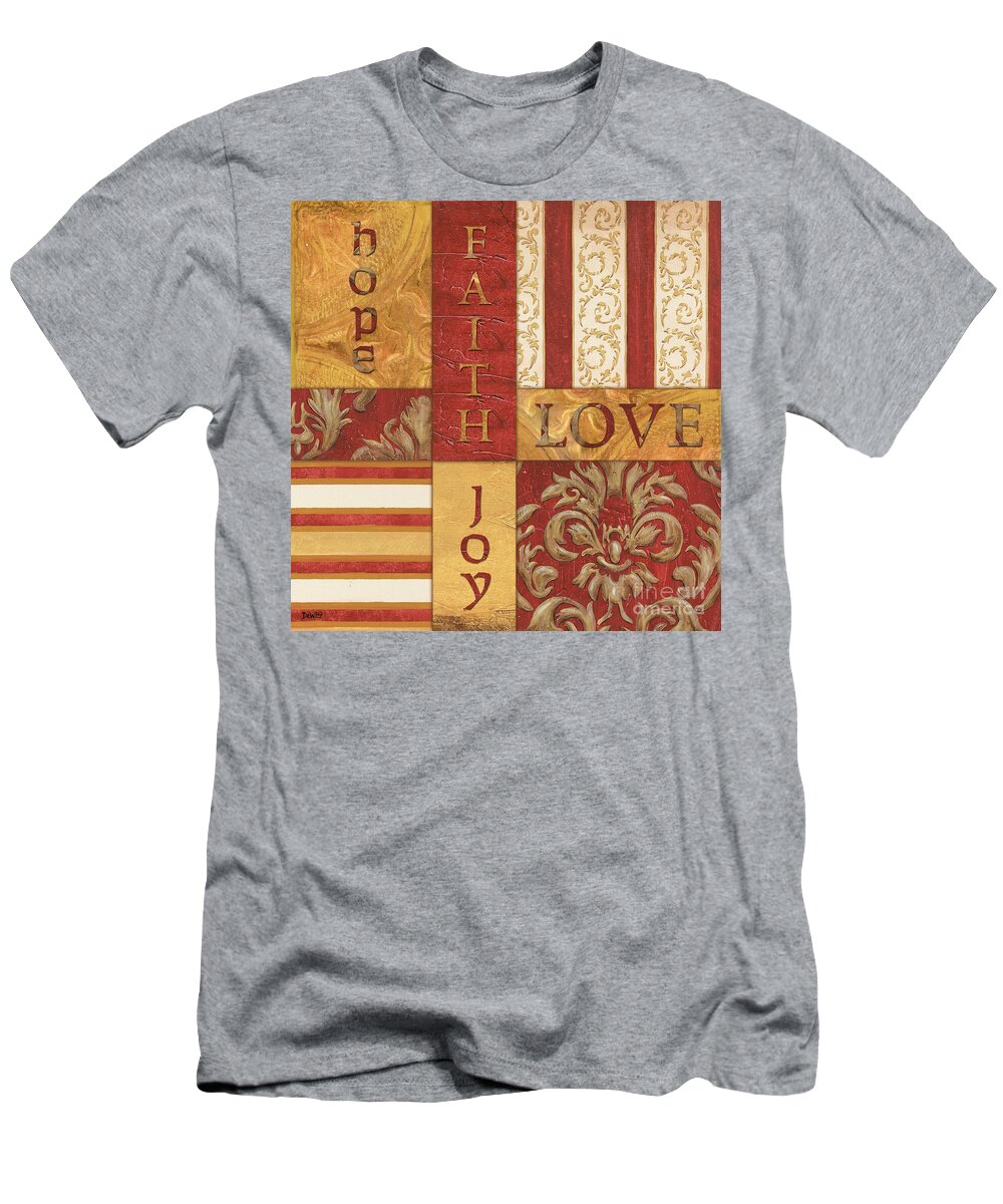 Inspiration T-Shirt featuring the painting Bohemian Red Spice 1 by Debbie DeWitt