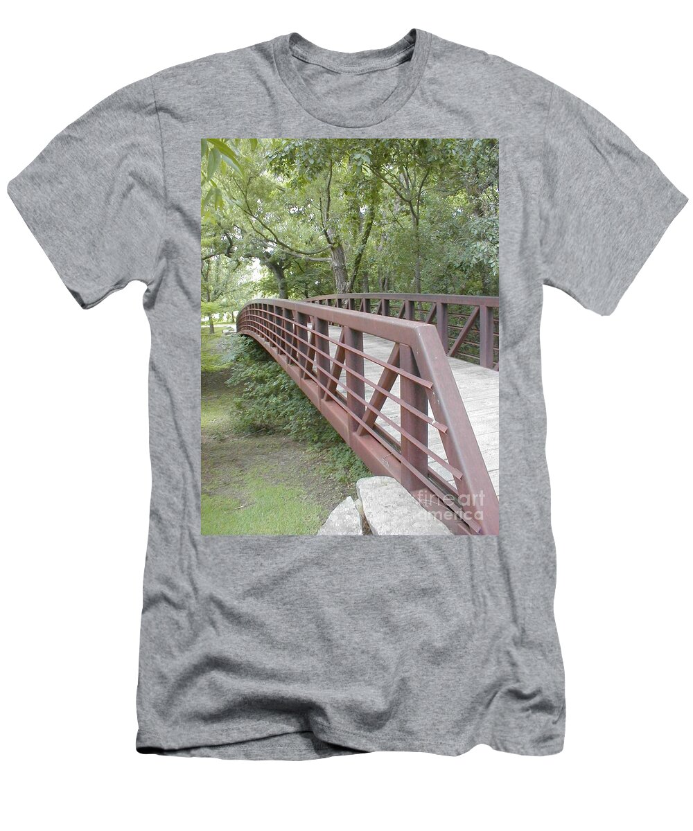 Bridge T-Shirt featuring the photograph Bridge to Beyond by Vonda Lawson-Rosa