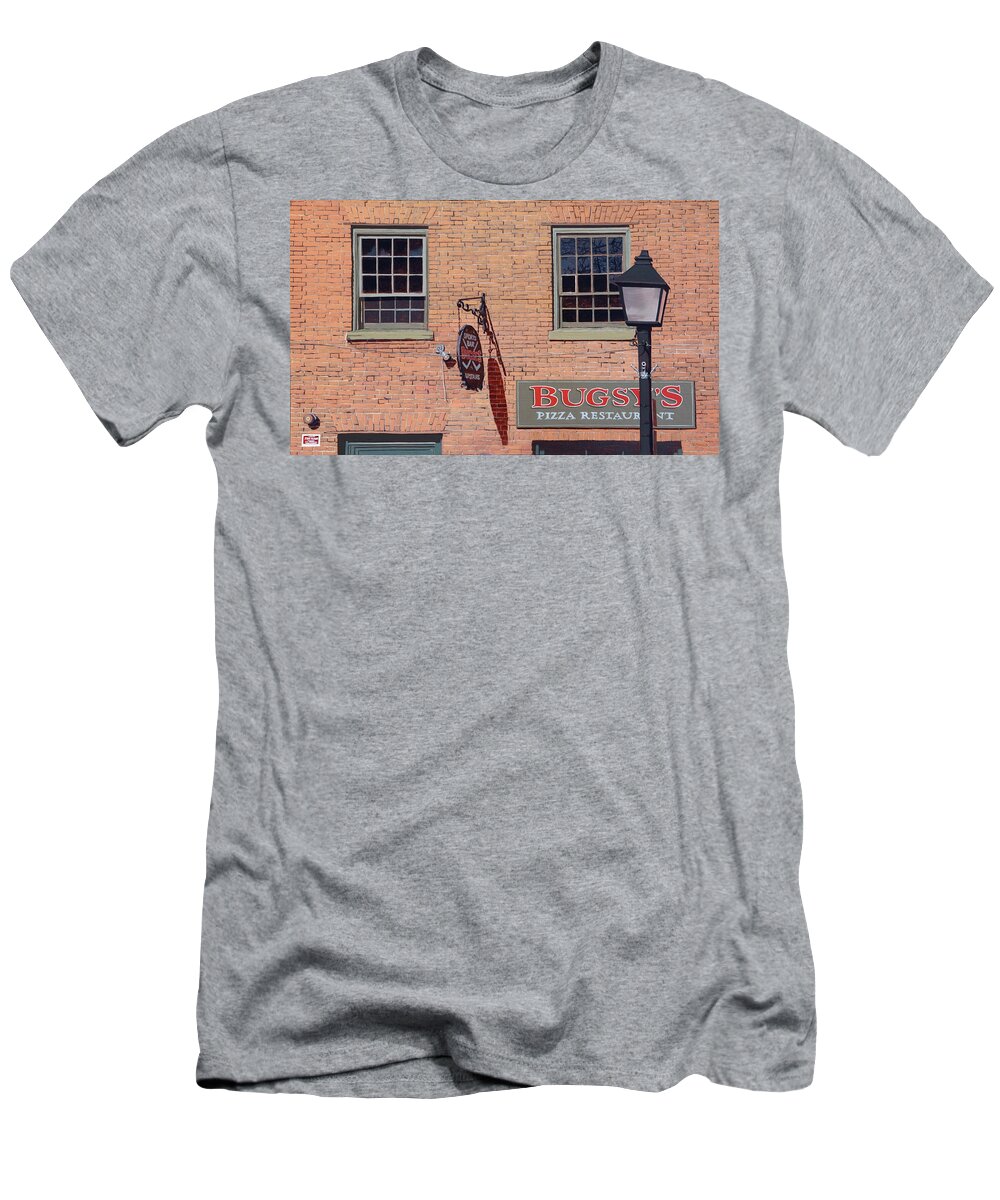 Urban Landscape T-Shirt featuring the painting Bugsy's by Craig Morris