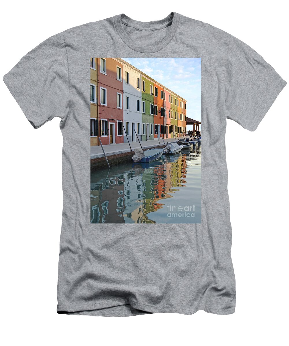 Burano T-Shirt featuring the photograph Burano Canal by Rebecca Margraf