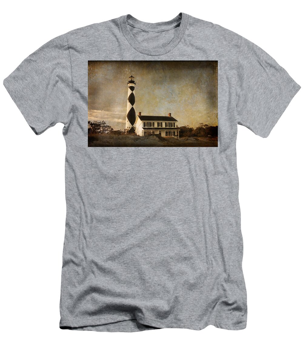 Lighthouse T-Shirt featuring the photograph Cape Lookout by Joye Ardyn Durham