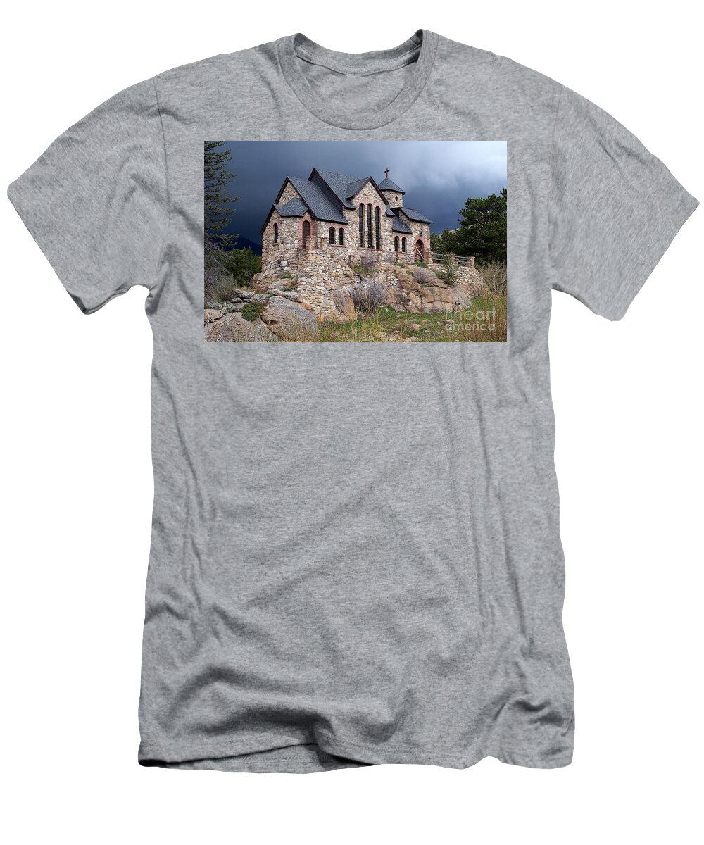 Churches T-Shirt featuring the photograph Chapel on the Rocks No. 1 by Dorrene BrownButterfield