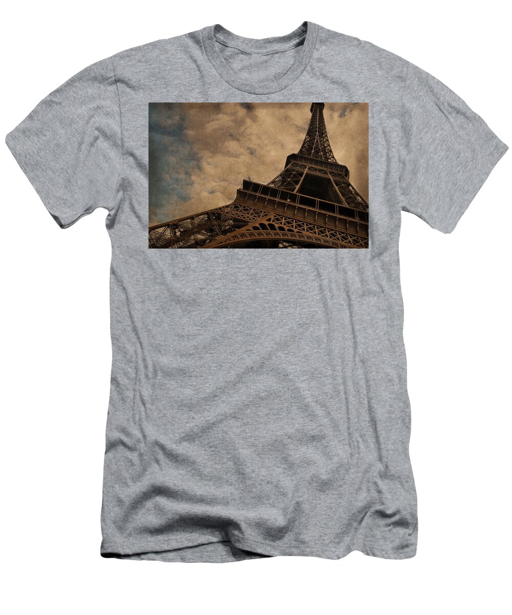 The Eiffel Tower Paris T-Shirt featuring the photograph Eiffel Tower 2 by Mary Machare