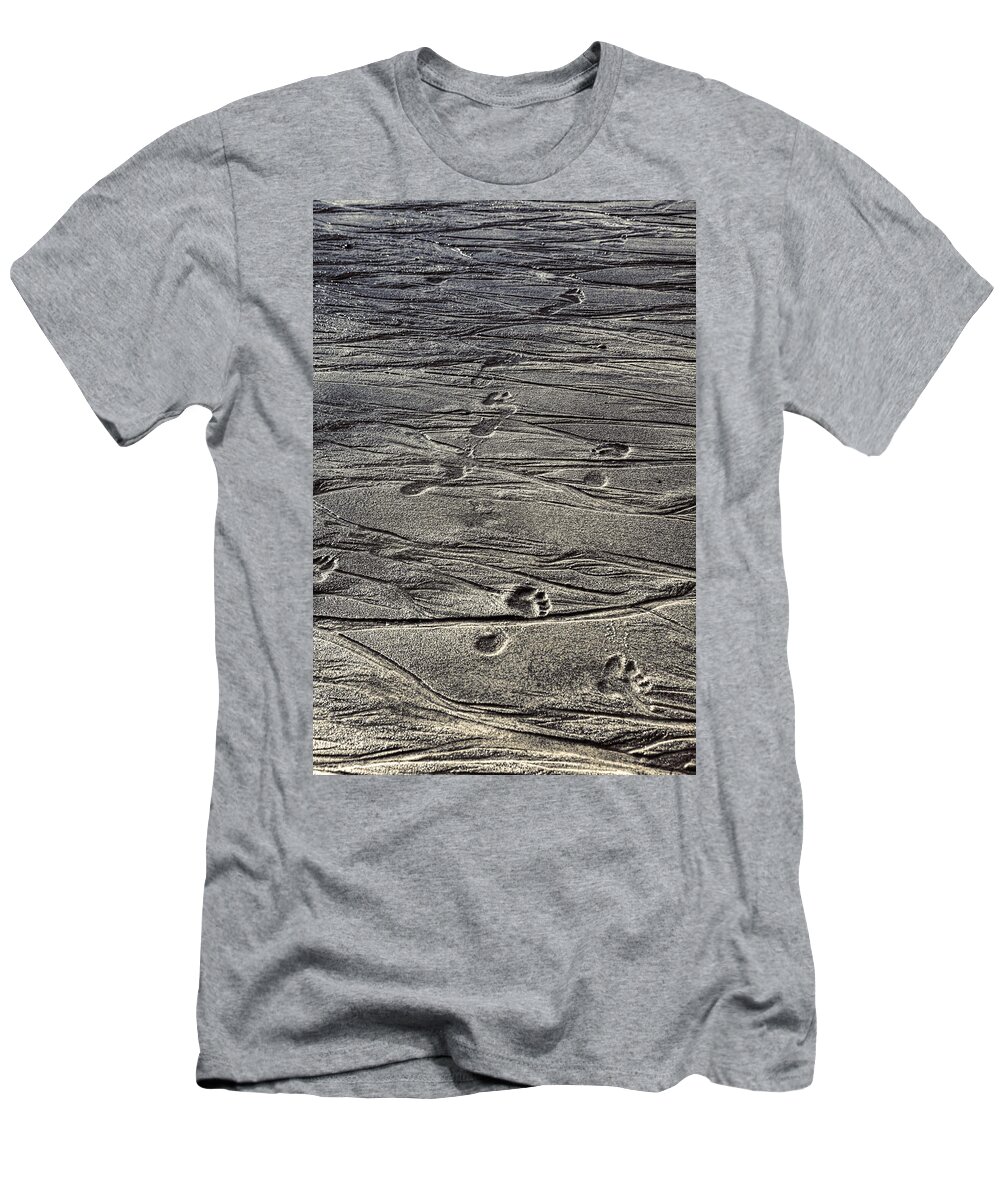 Footmark T-Shirt featuring the photograph Footprints by Joana Kruse