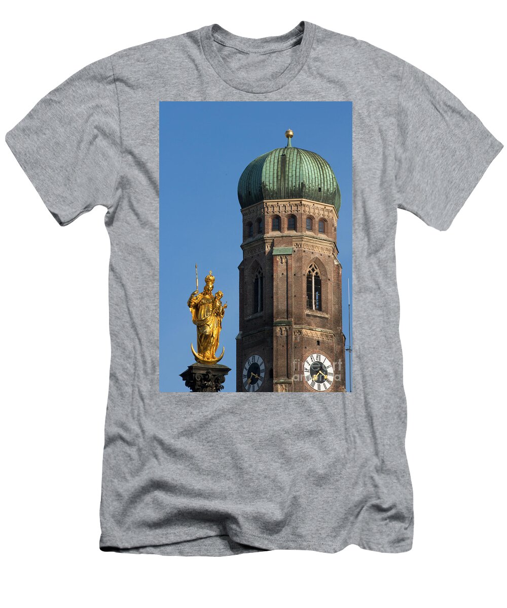 Bavaria T-Shirt featuring the photograph Frauenkirche Munich by Andrew Michael