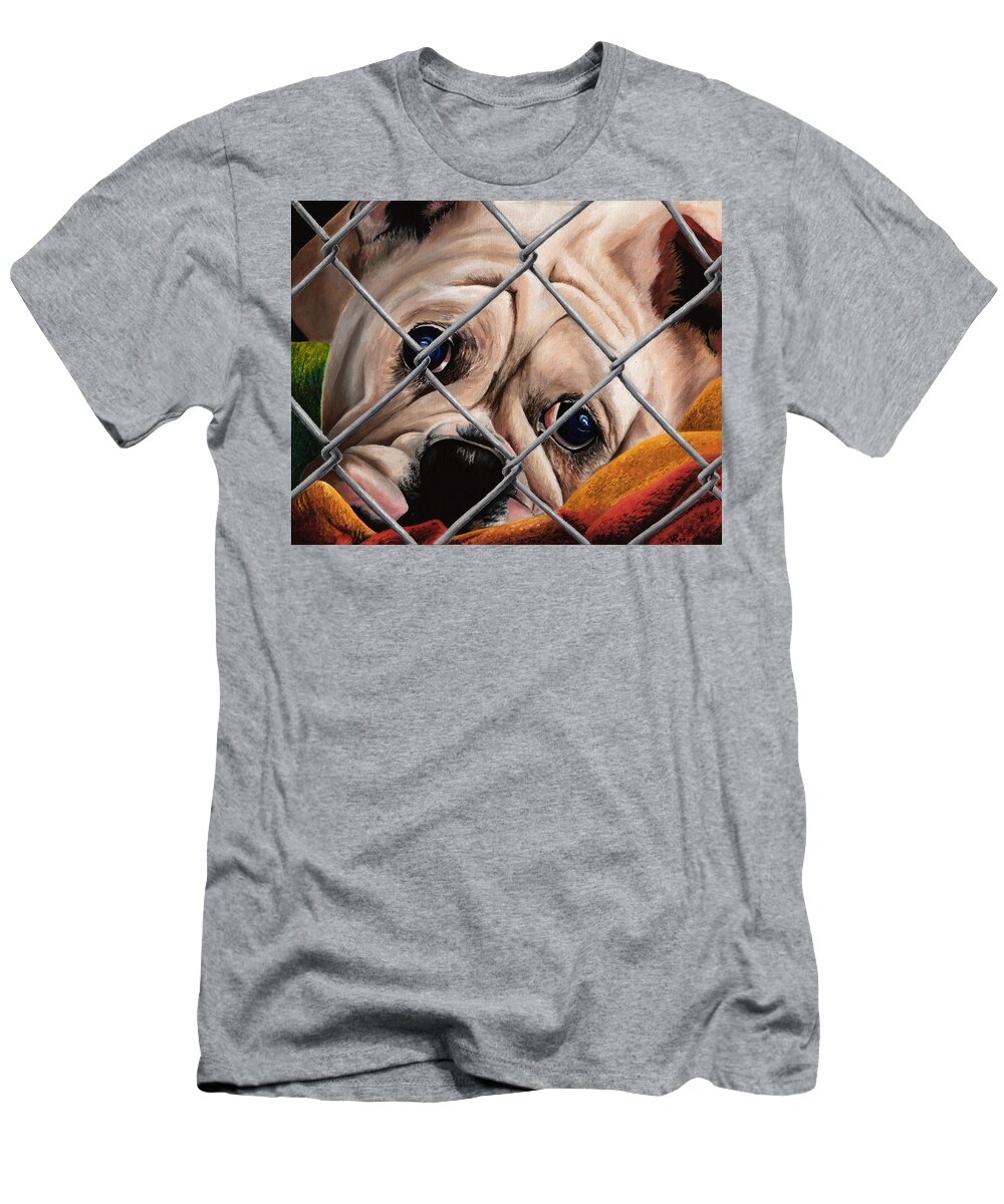 Pet T-Shirt featuring the painting Help Release Me IV by Vic Ritchey