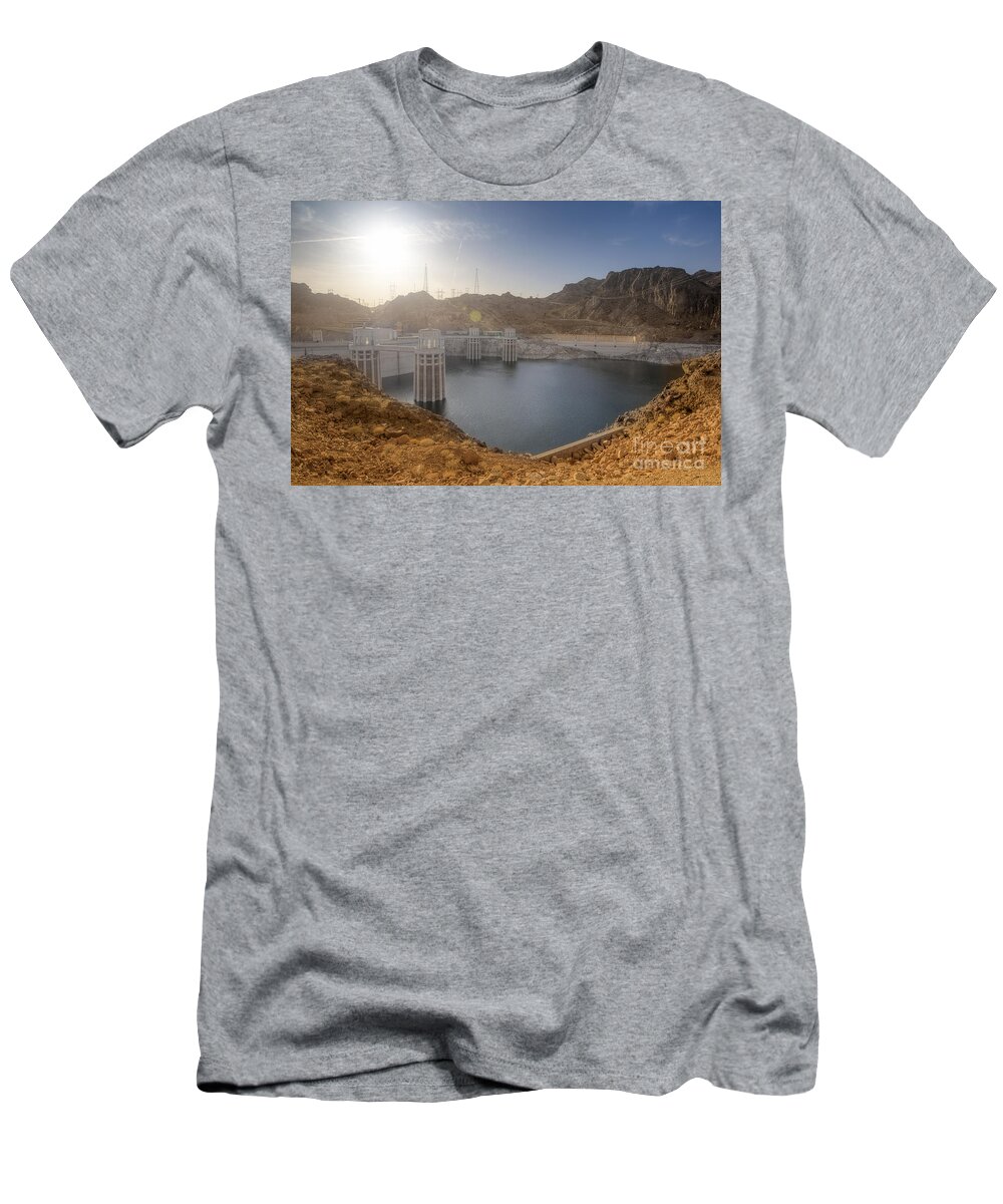Yhun Suarez T-Shirt featuring the photograph Hoover Dam by Yhun Suarez
