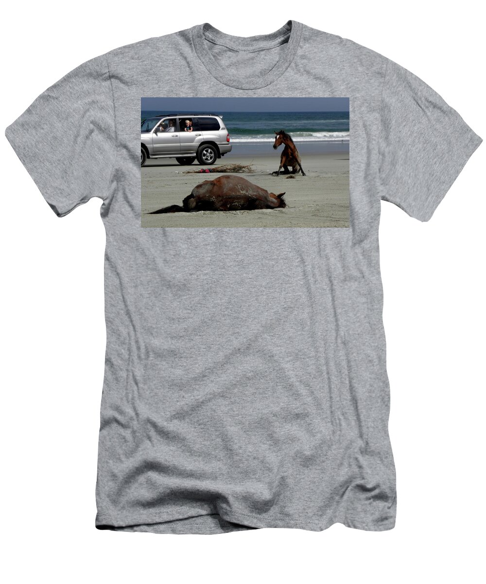 Wild T-Shirt featuring the photograph I'm going to play dead while you get up by Kim Galluzzo