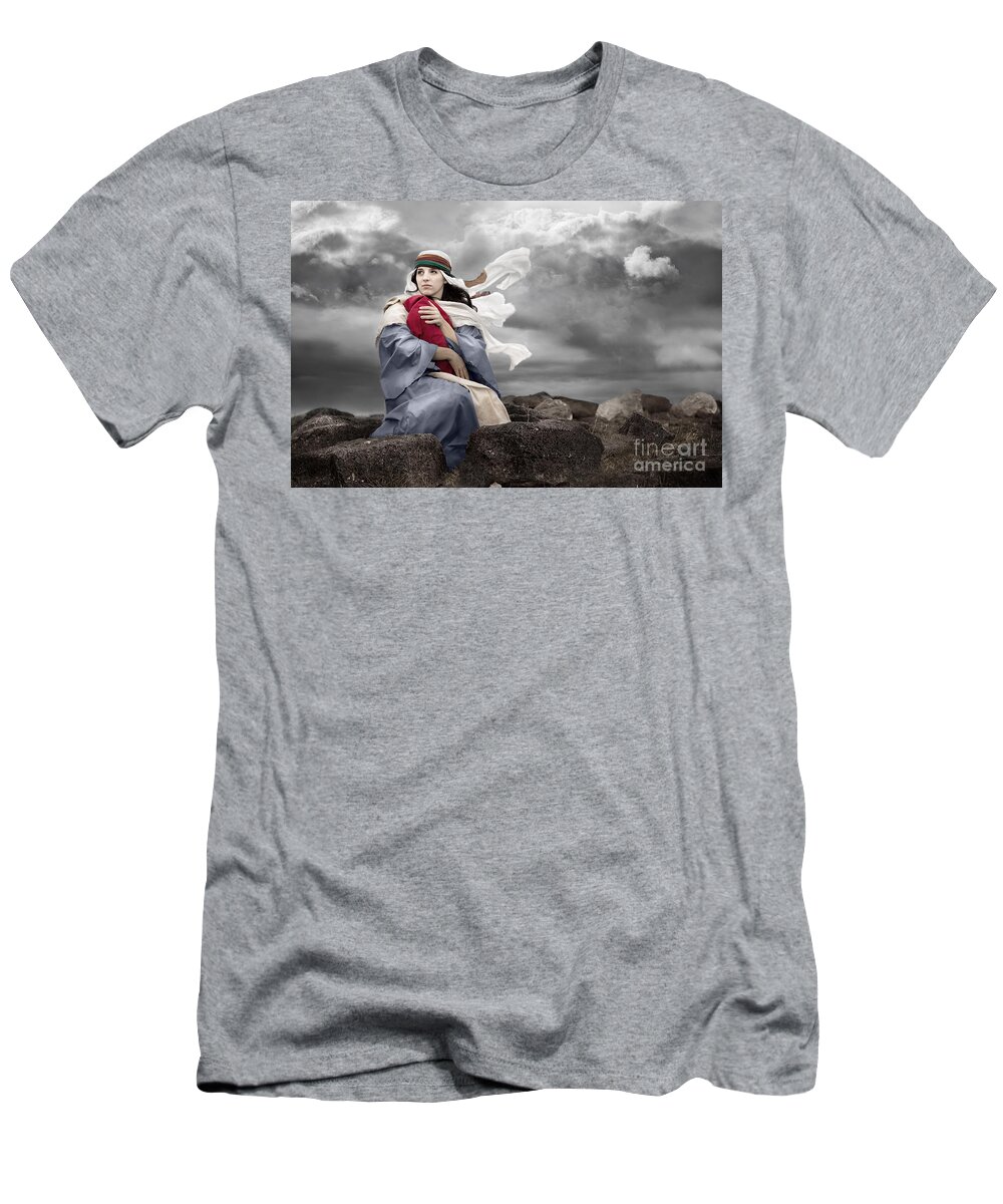 Christmas T-Shirt featuring the photograph Leaving Bethlehem by Cindy Singleton