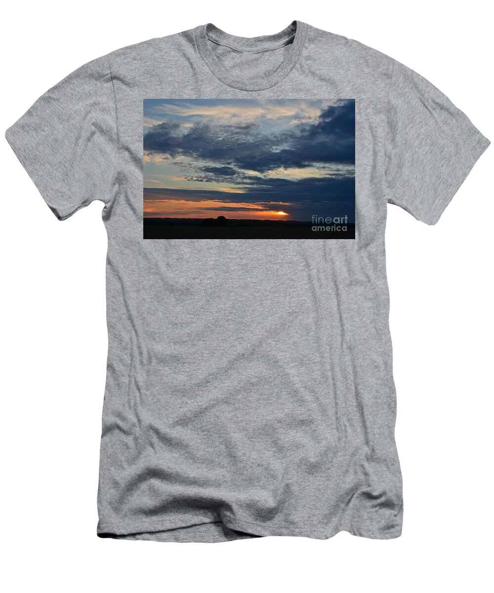 Minnesota Sunset T-Shirt featuring the photograph Minnesota Sunset 5 by Cassie Marie Photography
