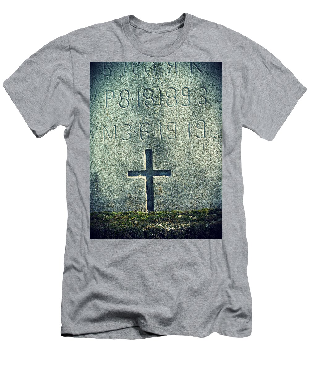 Moss T-Shirt featuring the photograph Mossy Tomb by Michele Nelson