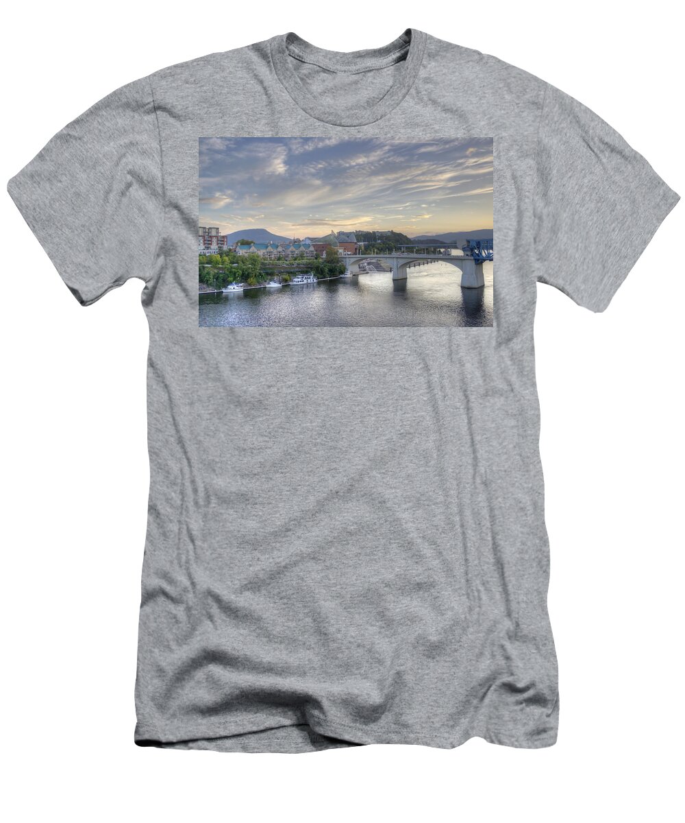 Riverfront T-Shirt featuring the photograph Riverfront view by David Troxel