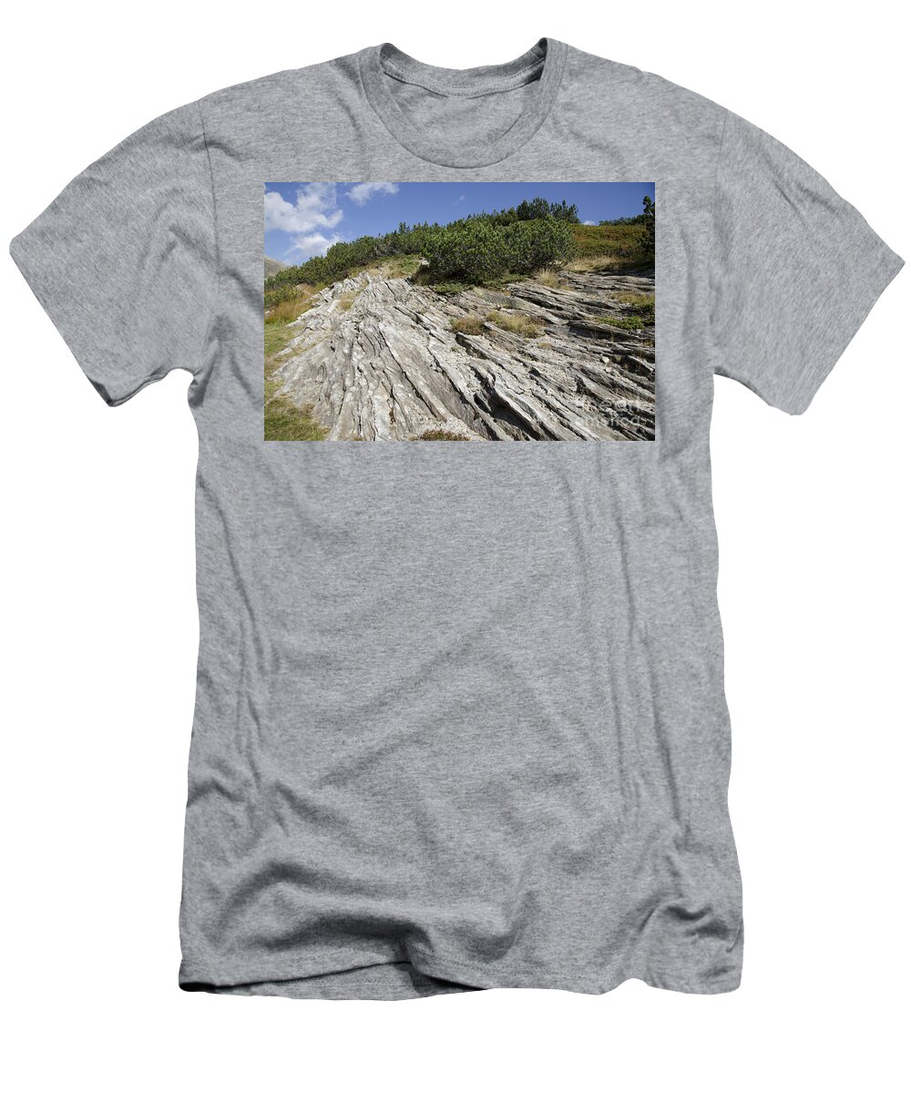 Mountain T-Shirt featuring the photograph Rock and sky by Mats Silvan