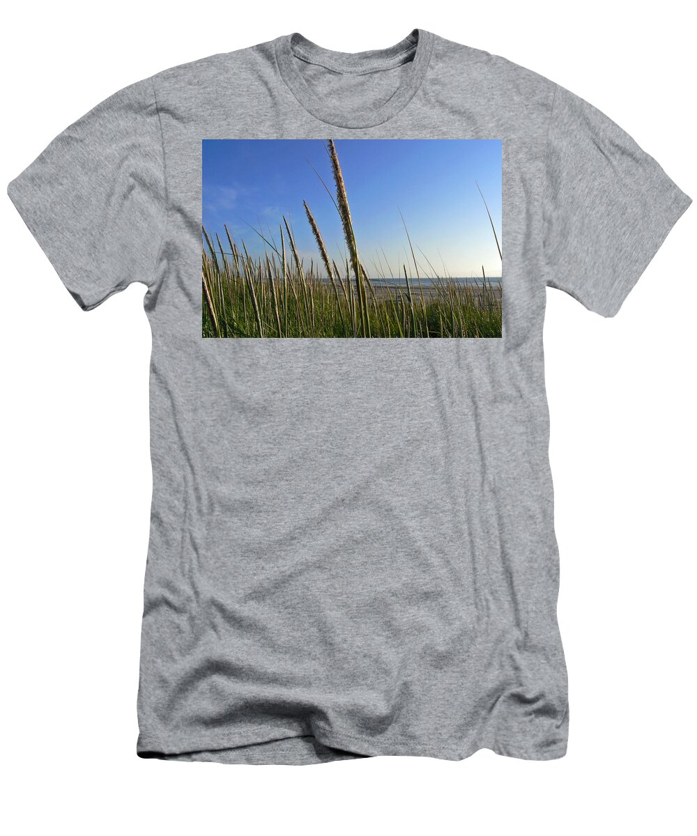 Sand Dune Grass T-Shirt featuring the photograph Sand Dune Grasses by Pamela Patch