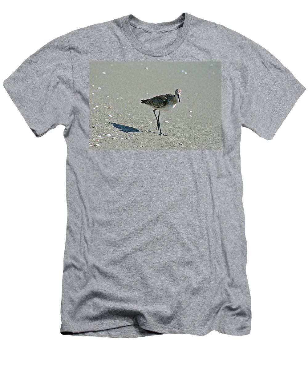 Sandpiper T-Shirt featuring the photograph Sandpiper 3 by Joe Faherty