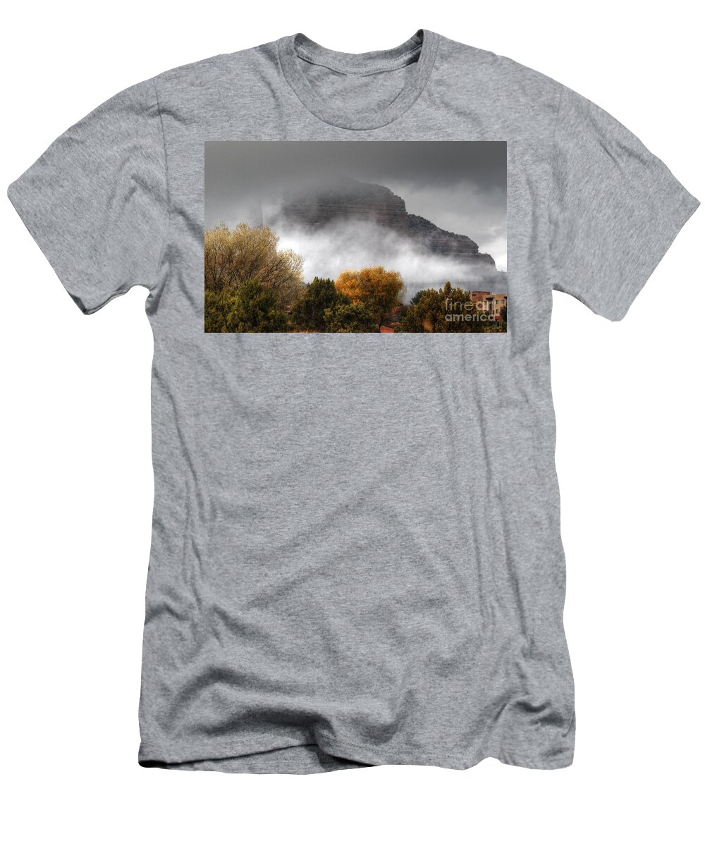 Fog T-Shirt featuring the photograph Sedona Fog by Tam Ryan