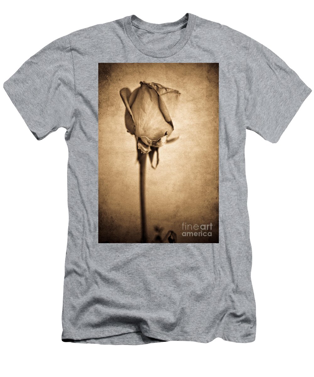 Yhun Suarez T-Shirt featuring the photograph Solitaire Rose 2.0 by Yhun Suarez