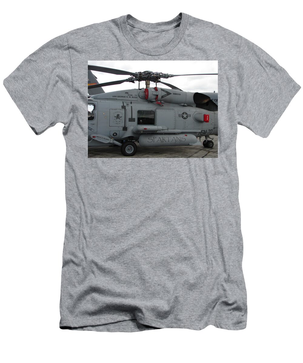 Helicoper T-Shirt featuring the photograph Spartans by Randy J Heath