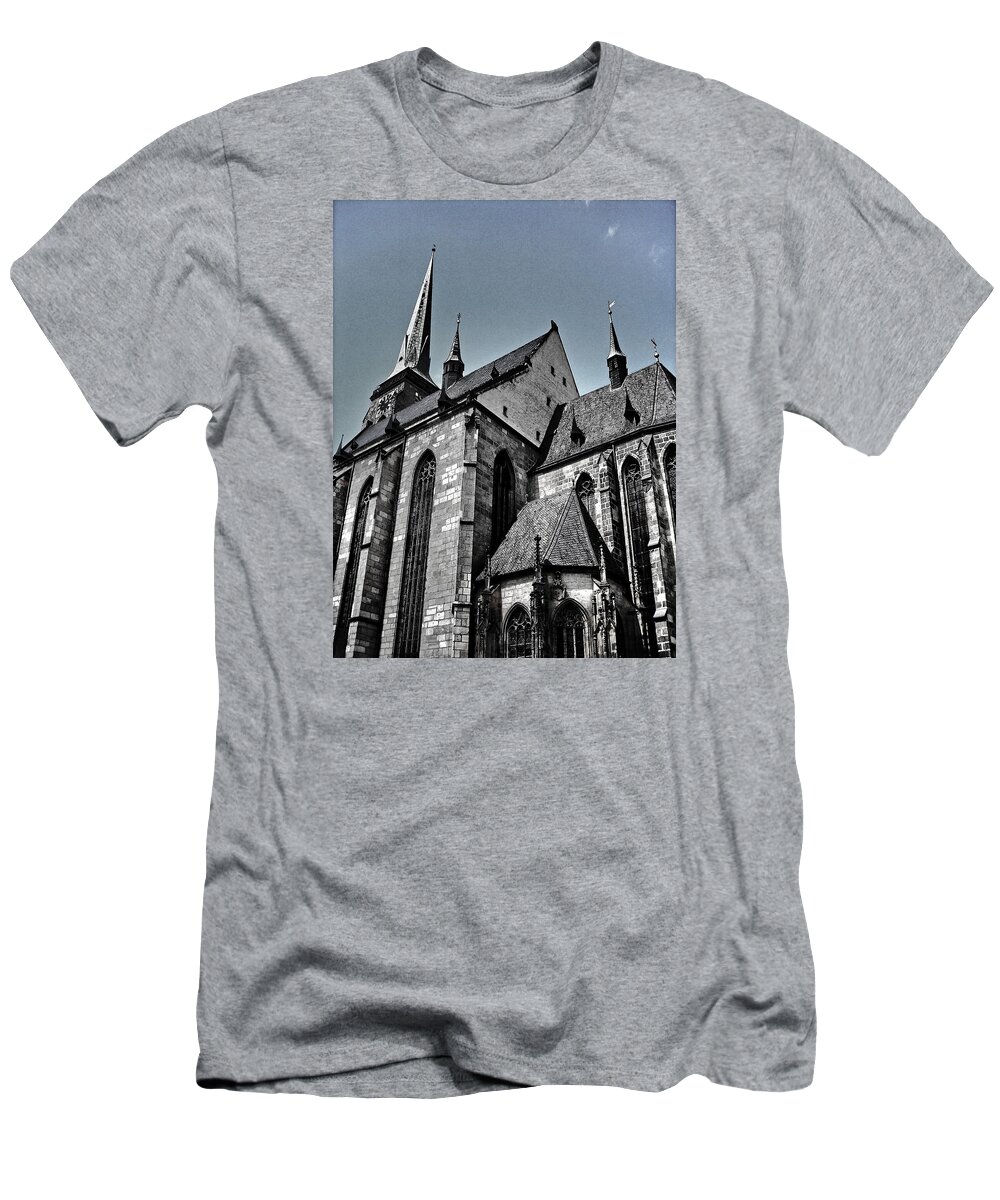 Europe T-Shirt featuring the photograph St. Bartholomew Cathedral - Pilsen by Juergen Weiss