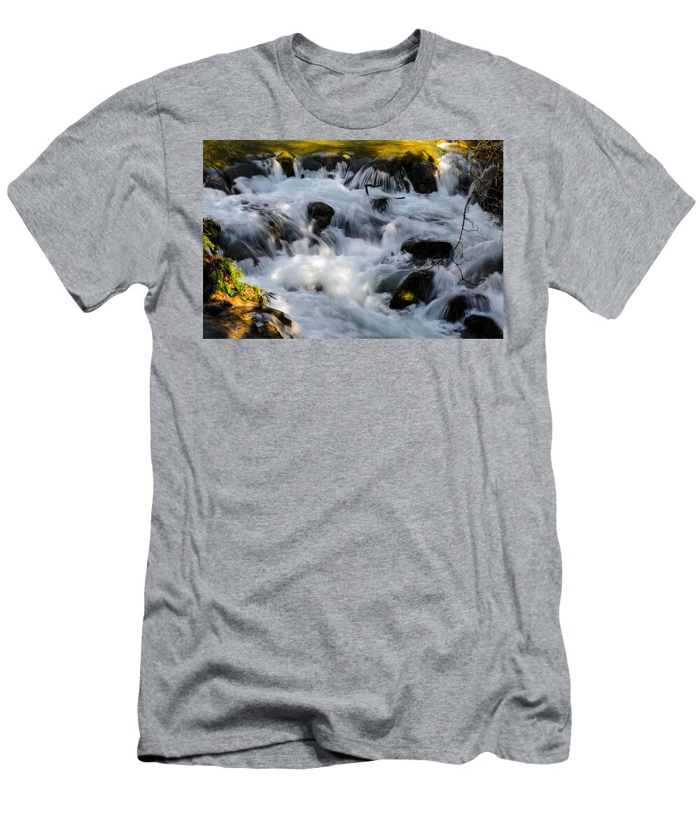 Stream T-Shirt featuring the photograph Stream by Michael Goyberg