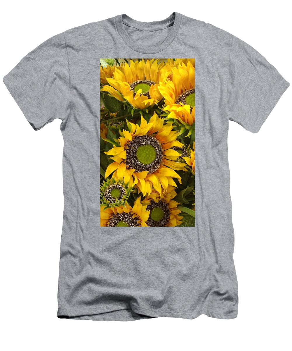 Sunflowers T-Shirt featuring the photograph Sunflowers by Tim Donovan