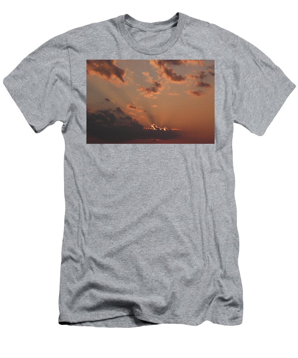 Sunrise T-Shirt featuring the photograph Sunrise In The Clouds by Kim Galluzzo Wozniak