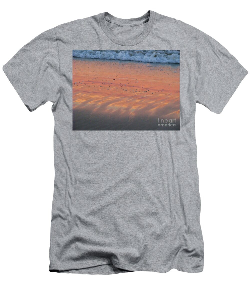 Sunset T-Shirt featuring the photograph Sunset in the Sand 2 by Michele Penner