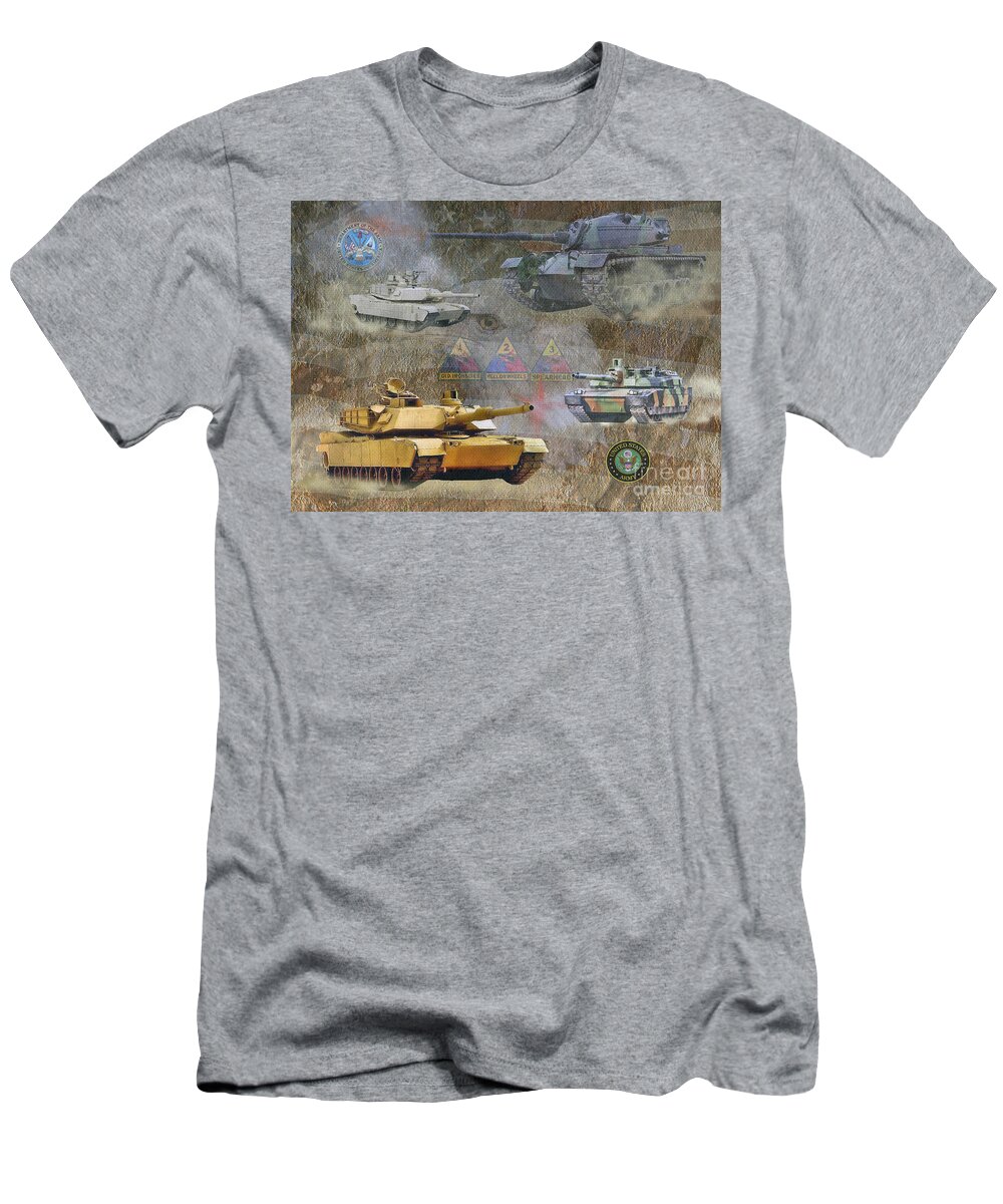 U.s. Military T-Shirt featuring the photograph Tanks for You  by Ken Frischkorn