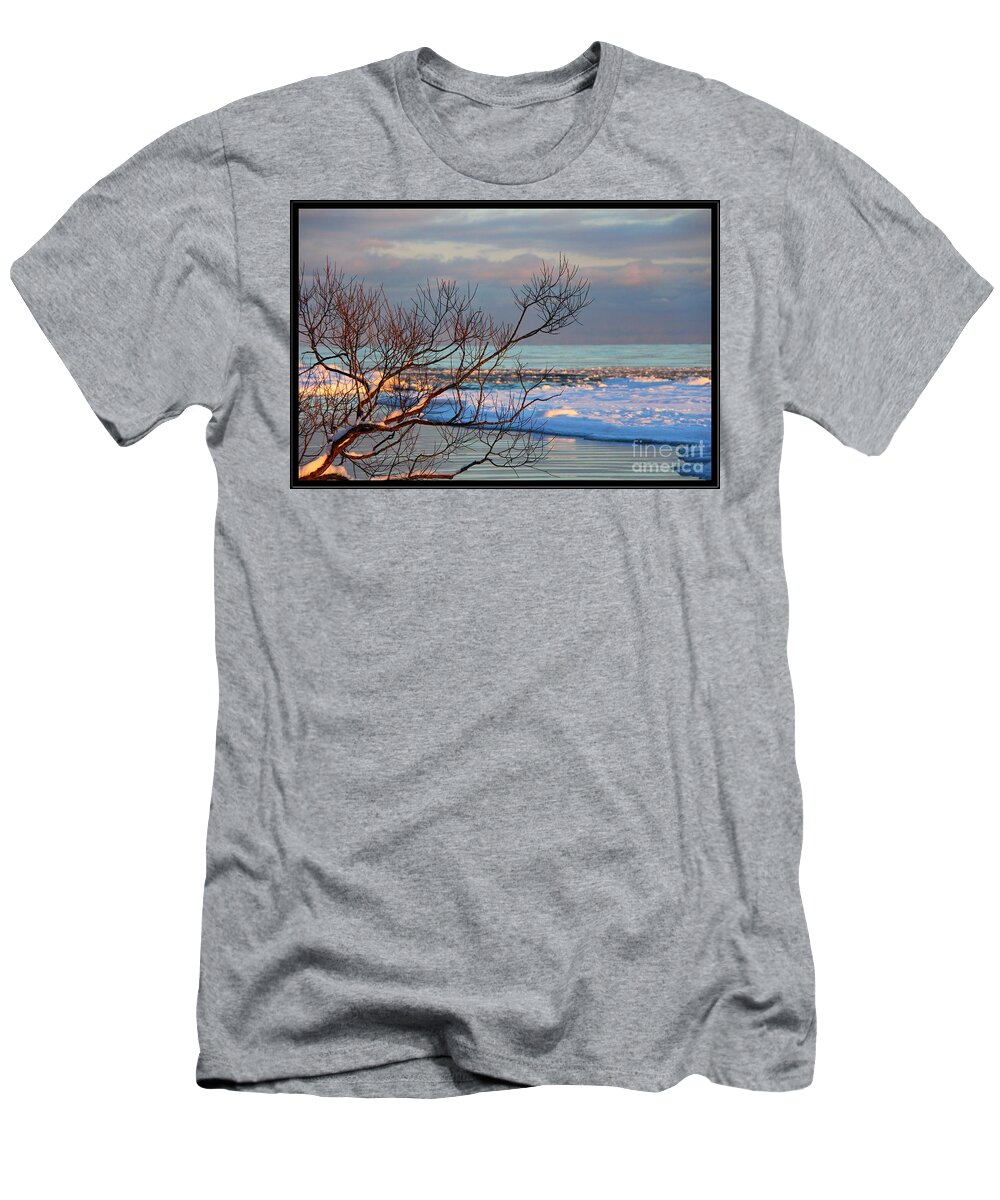 Lake T-Shirt featuring the photograph The Water's Edge by Davandra Cribbie