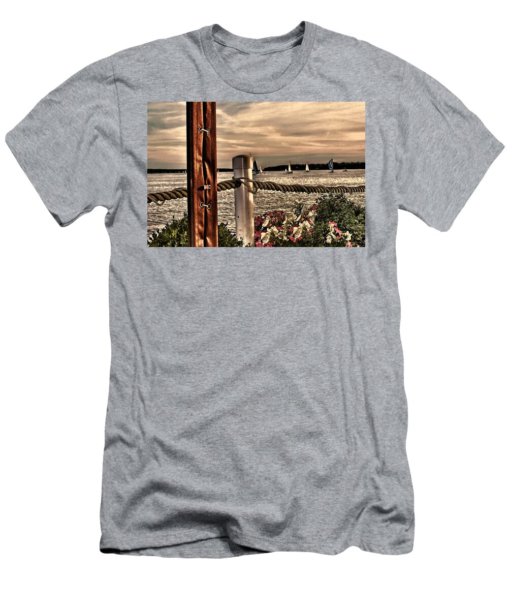 Oceans T-Shirt featuring the photograph Top of the Bay by Tom Prendergast