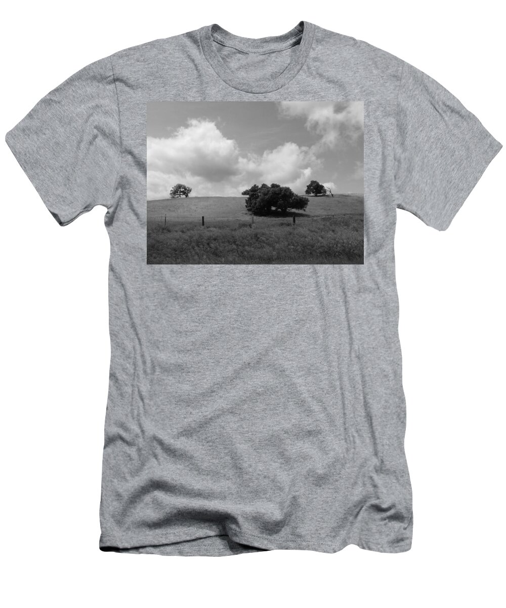 California T-Shirt featuring the photograph Trees on the Hillrise by Kathleen Grace