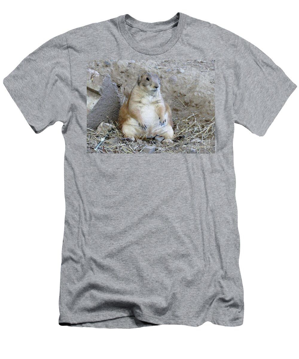 Prarie T-Shirt featuring the photograph Tubby by Art Dingo