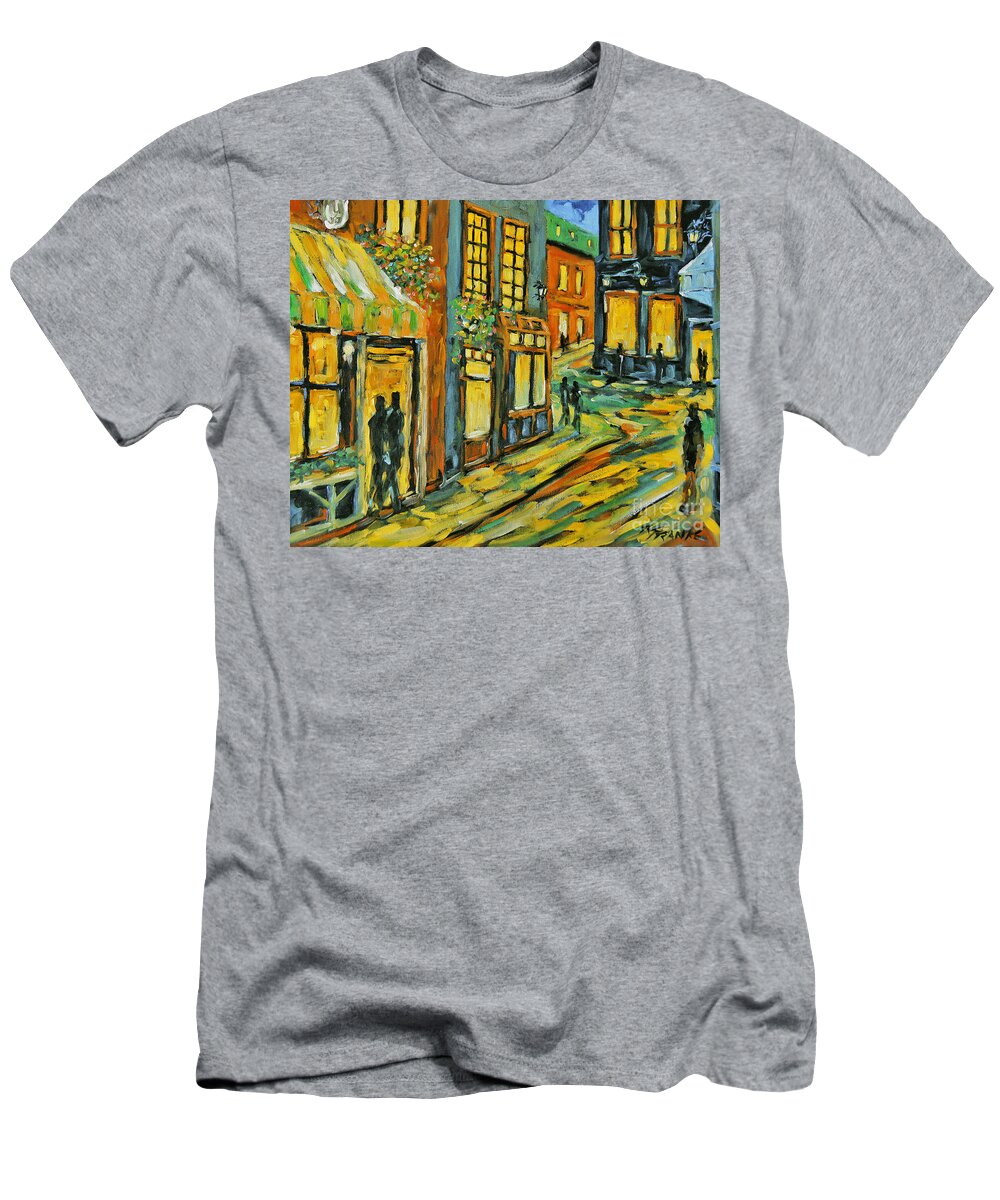 Canadian Artist Painter T-Shirt featuring the painting Urban Lights by Prankearts by Richard T Pranke
