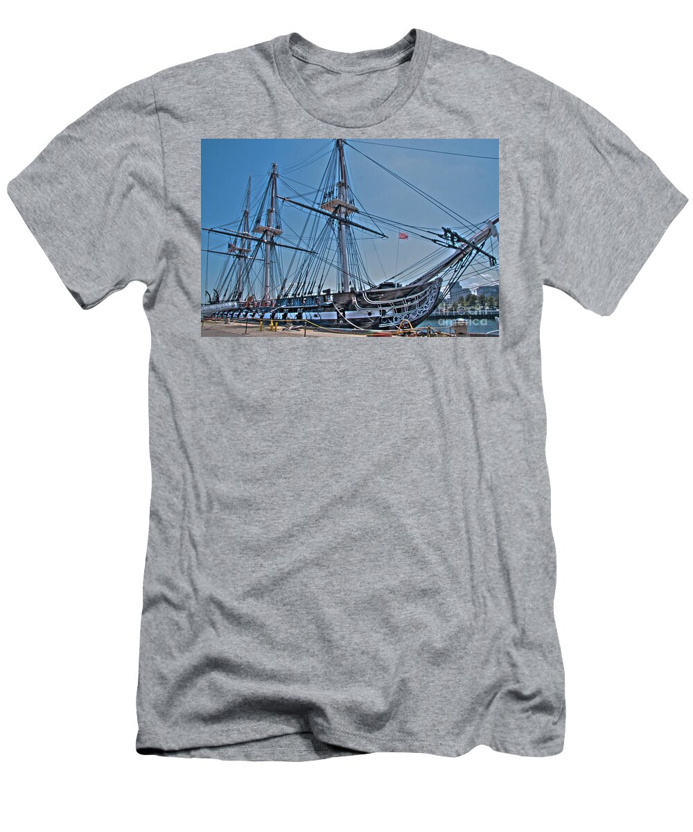Ship T-Shirt featuring the photograph U.S.S. Constitution by Jonathan Harper