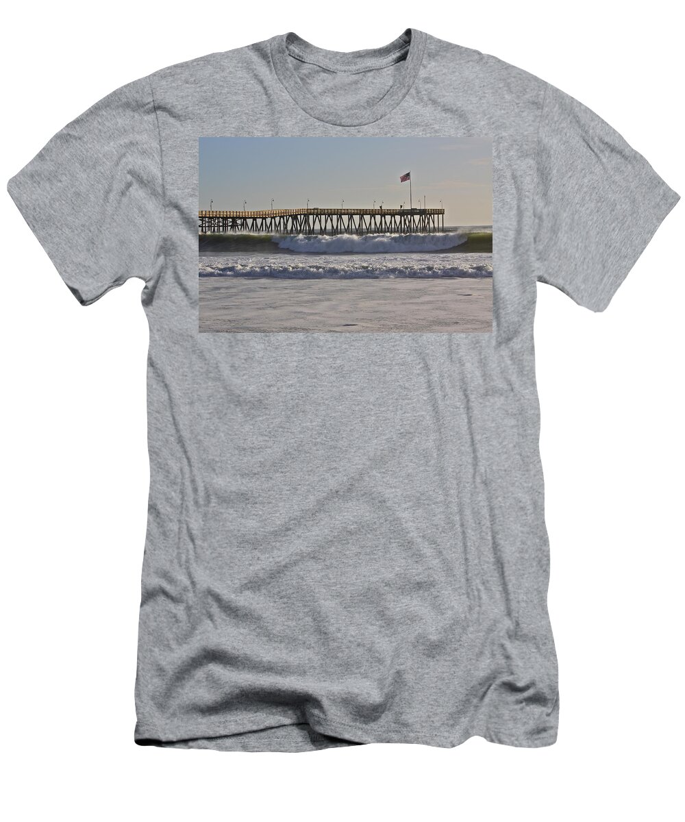 Ocean T-Shirt featuring the photograph Ventura Pier by Diana Hatcher