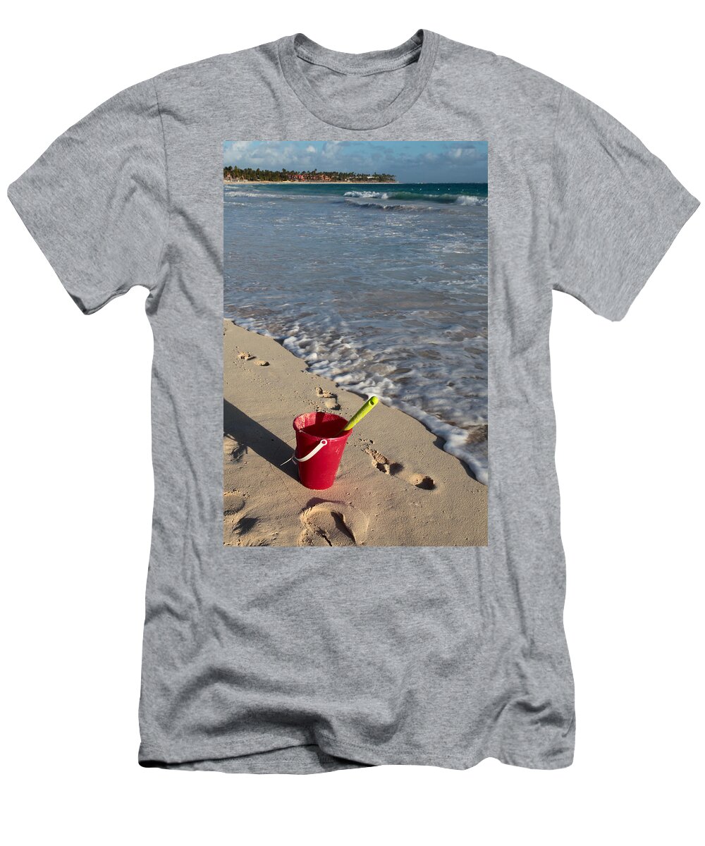 Caribbean T-Shirt featuring the photograph When Can We Go to the Beach? by Karen Lee Ensley
