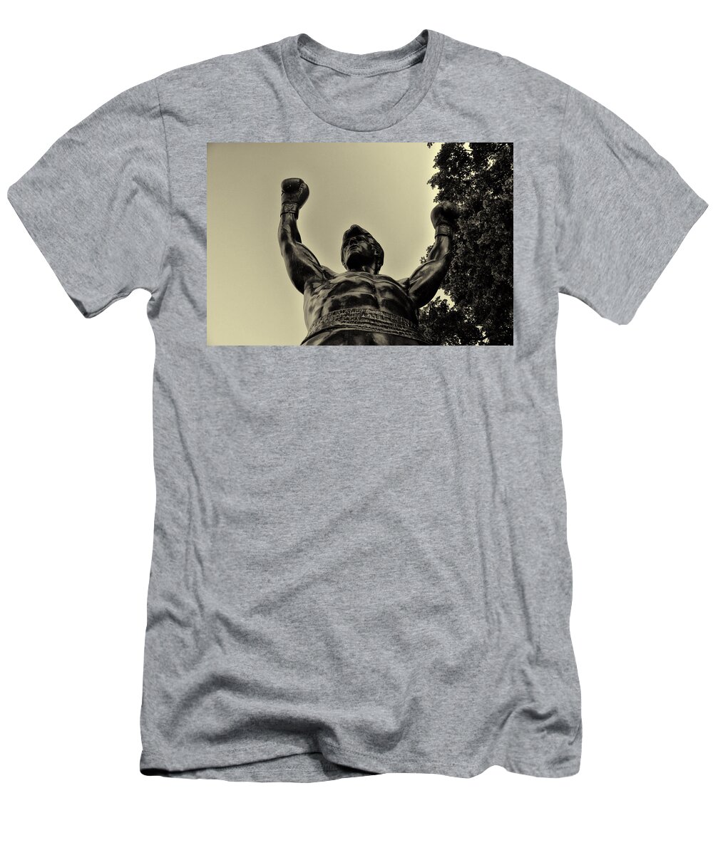 Rocky T-Shirt featuring the photograph Yo Rocky by Bill Cannon