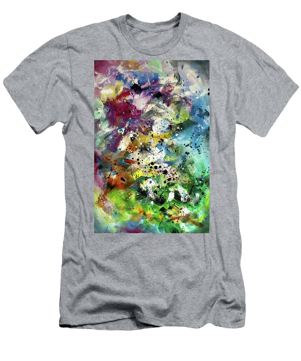 Abstract T-Shirt featuring the painting ' All at Once ' by Michael Lang