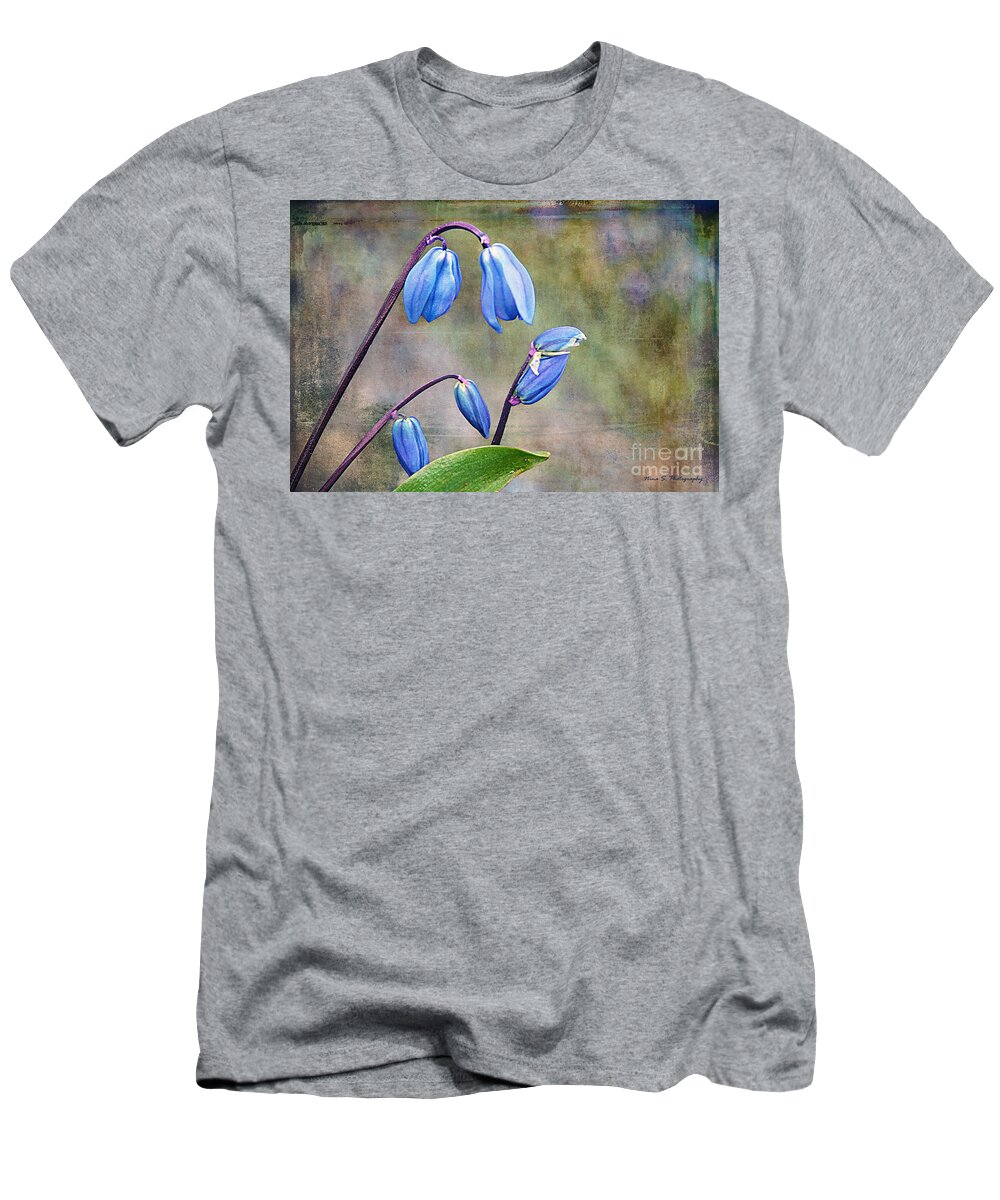 Floral T-Shirt featuring the photograph Bluebells and Beyond by Nina Silver