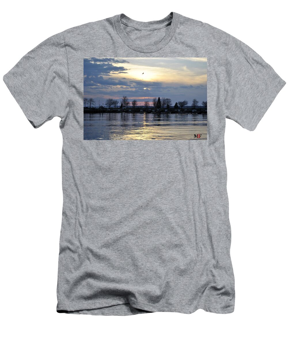 Buffalo T-Shirt featuring the photograph 013 April Sunsets by Michael Frank Jr