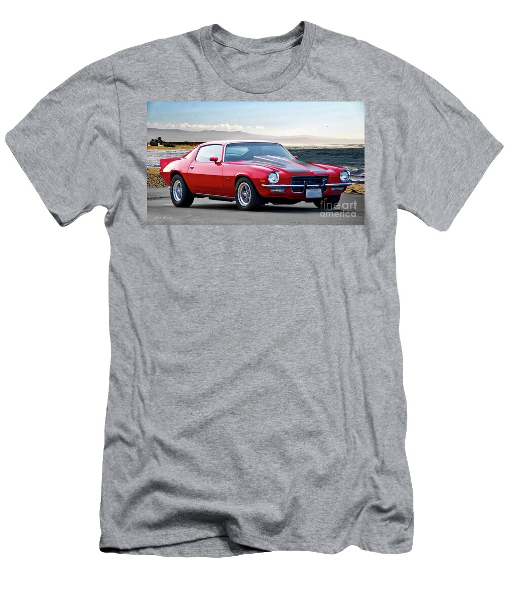Automobile T-Shirt featuring the photograph 1970 Chevrolet Camaro Z28 by Dave Koontz