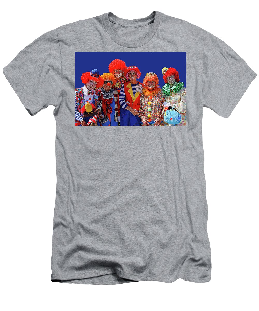 Clowns T-Shirt featuring the photograph A39 #2 by Tom Griffithe