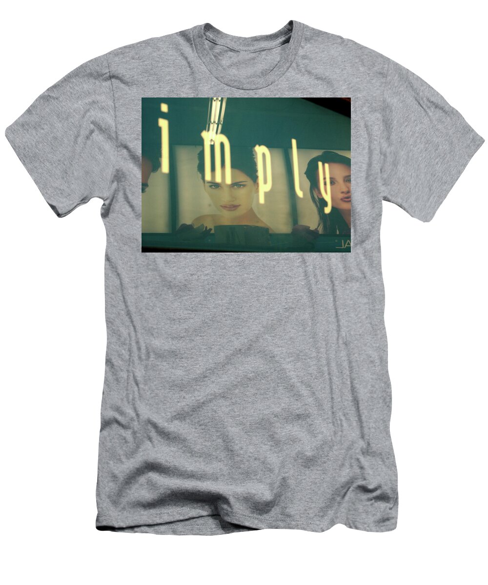 Word T-Shirt featuring the photograph Blatantly Imply by Kreddible Trout