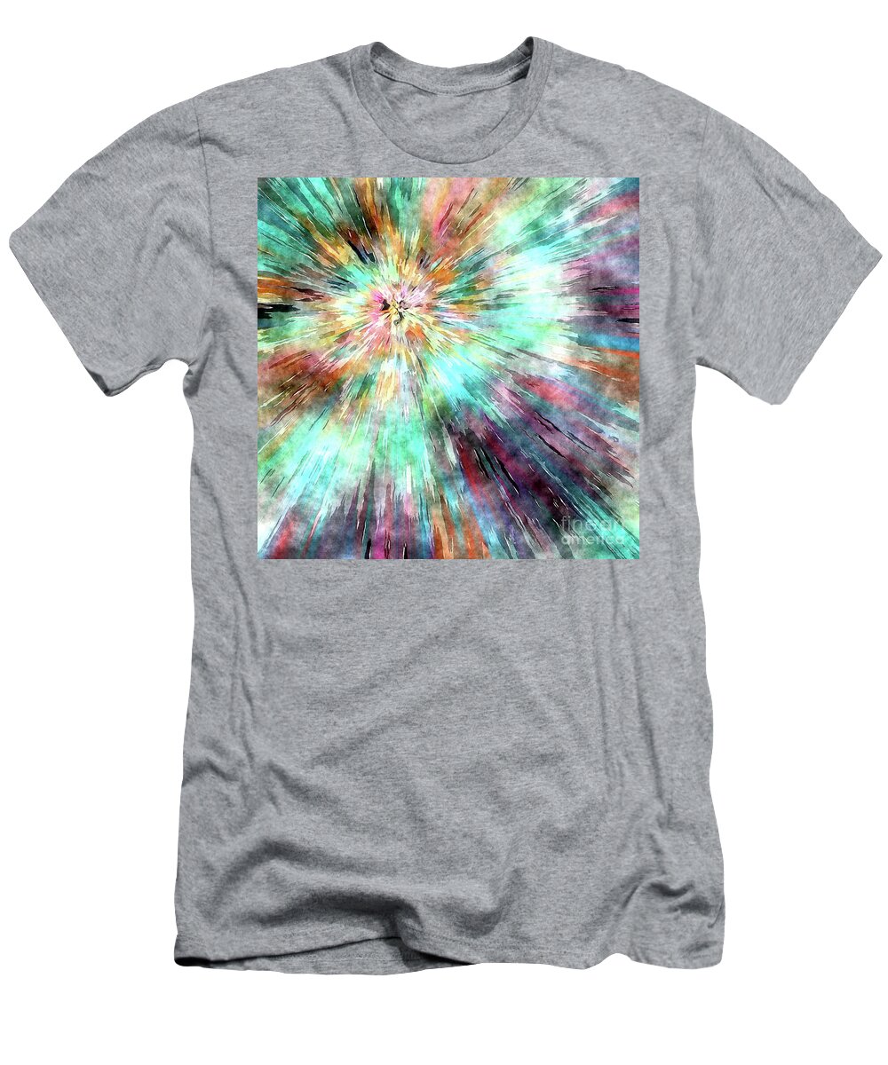 Tie Dye T-Shirt featuring the digital art Colorful Tie Dye #1 by Phil Perkins