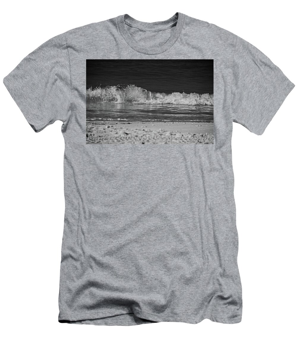 Beach T-Shirt featuring the photograph Dancing Tides #1 by Michiale Schneider